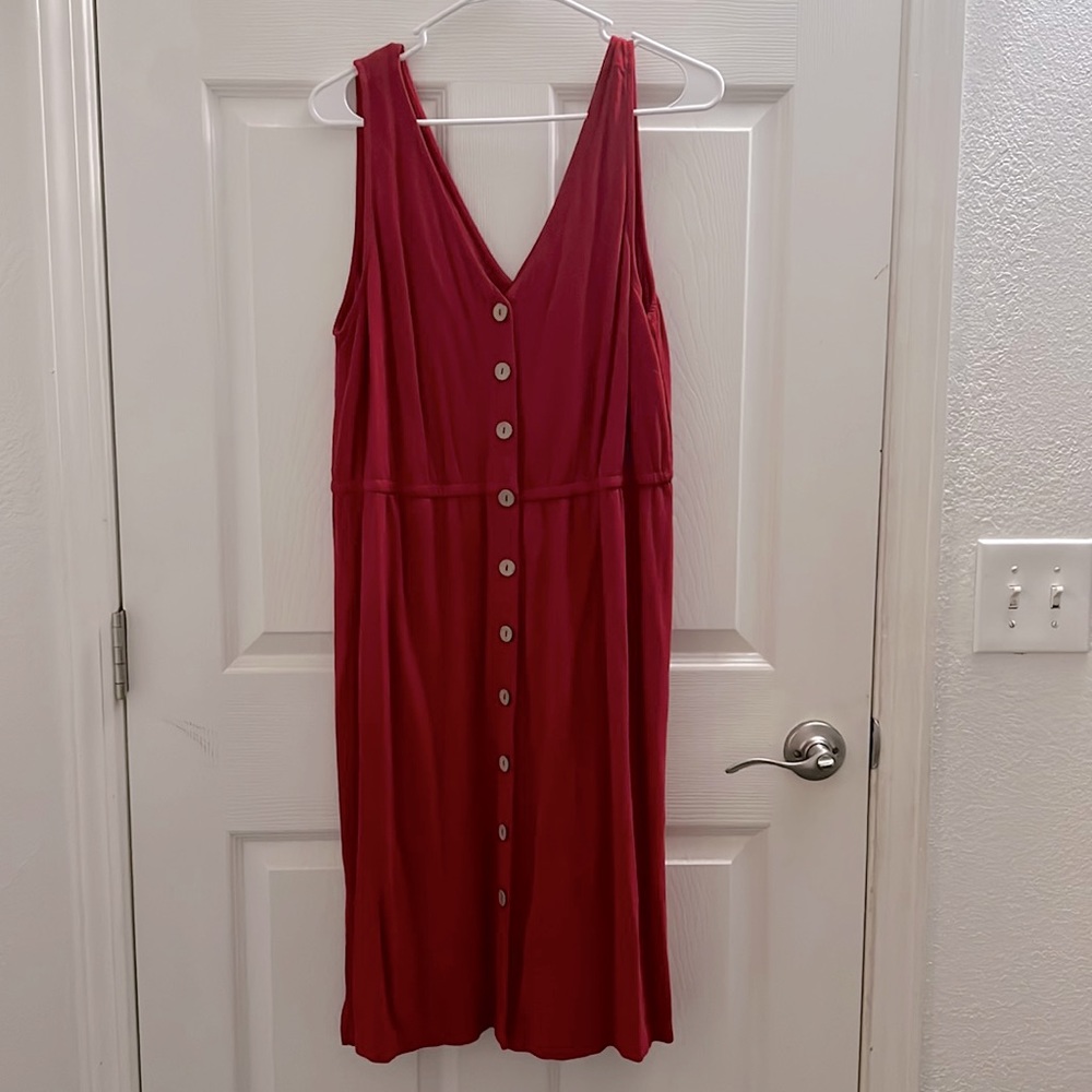 Universal thread XL dress linen red